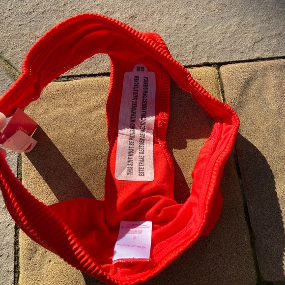 Juniors’ Ribbed Cheeky Bikini Bottom - Picture 10 of 12